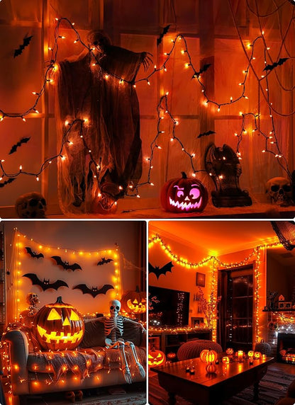 2 Pack Orange Halloween Mini Lights, 13 Feet 50 Count Totally 100 Count - Image 5