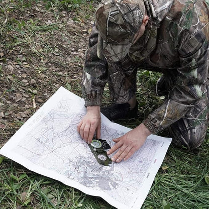 AOFAR AF-4074 Military Compass for Hiking, Lensatic Sighting Waterproof - Image 8