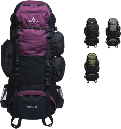 Teton 65L Explorer Internal Frame Backpack by Teton