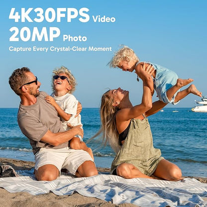 AKASO Brave 4 Action Camera 4K 30fps Ultra Hd Video 20MP Photo, WiFi Remote - Image 2