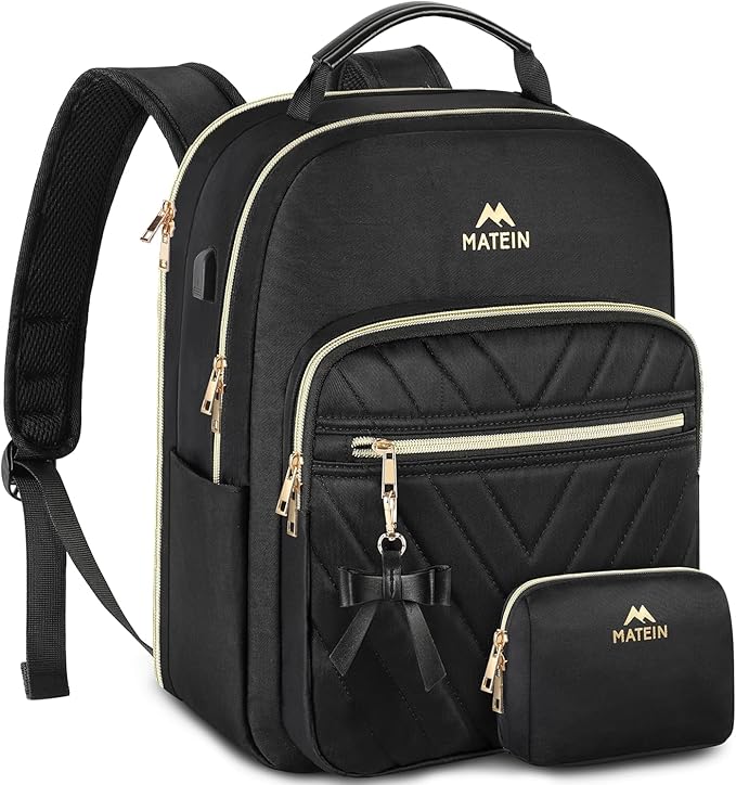MATEIN Backpack Purse for Women, 15.6 inch Cute Stylish Waterproof Backpack - Image 4