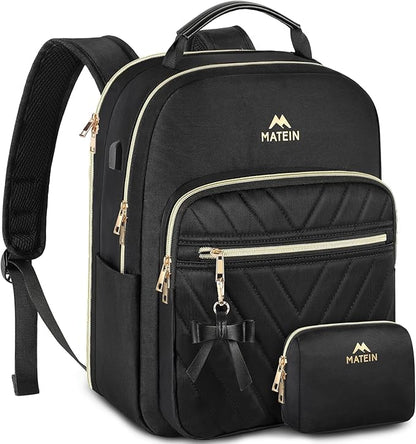 MATEIN Backpack Purse for Women, 15.6 inch Cute Stylish Waterproof Backpack - Image 4