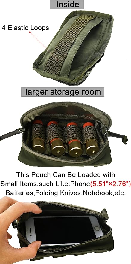 Tactical Molle Admin Pouch Chest Rig Small Molle Chest Pouch Utility MOLLE/Belt - Image 5