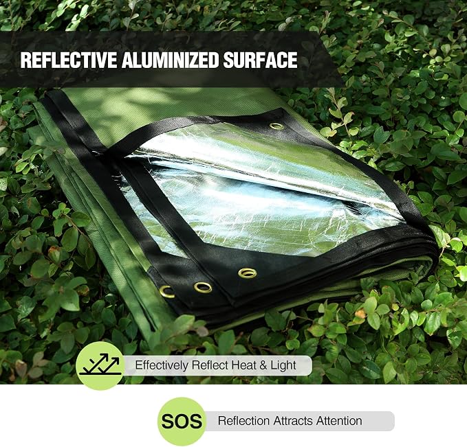 RedSwing Heavy Duty Survival Blanket, Waterproof Emergency Thermal Tarp - Image 6