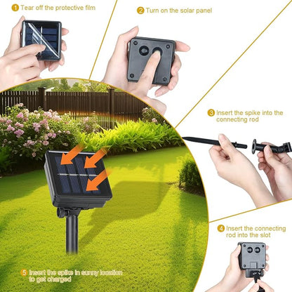 4 Pack Solar Fairy Lights 131Ft 400 LED Outdoor Twinkle Light - Image 6