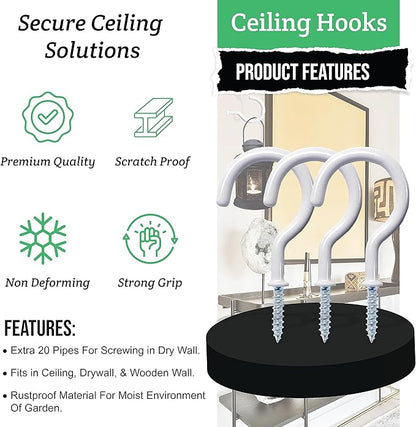 20 Pcs Ceiling Hooks for Hanging Plants - Image 8