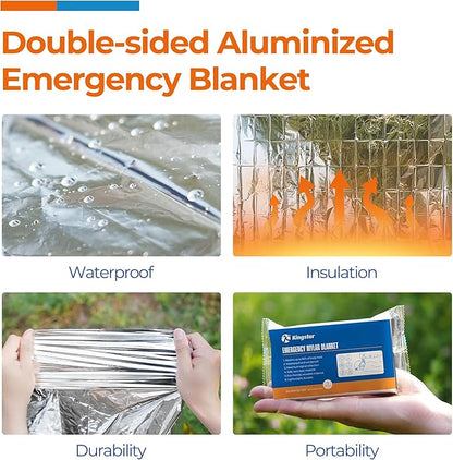 K Kingstar Emergency Blanket 75 Pack, Bulk Supply - Image 4