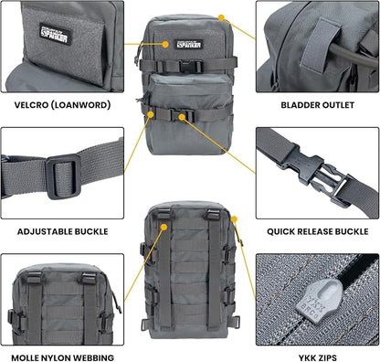 EXCELLENT ELITE SPANKER Tactical MOLLE Hydration Backpack Water Bladder Carrier - Image 3