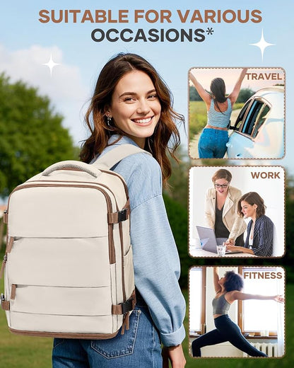 coofay Extra Large Travel Backpack Carry on Flight Approved Mochila De Viaje - Image 8
