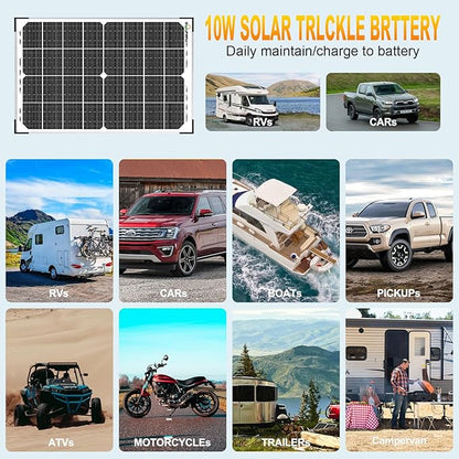 SOLPERK 30W Solar Battery Charger Solar Battery Maintainer + Upgrade 10A MPPT - Image 6