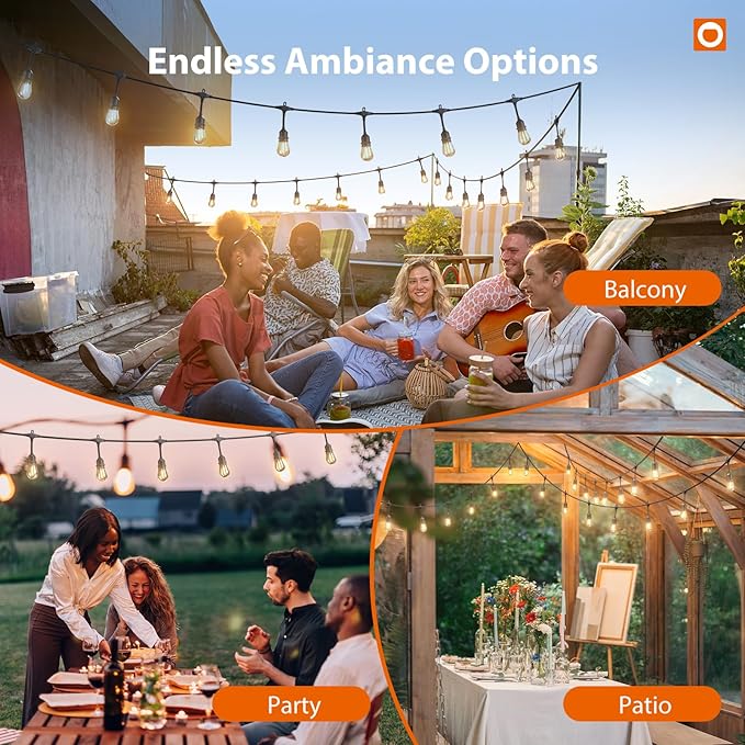 addlon 50FT Outdoor String Lights LED - Image 8