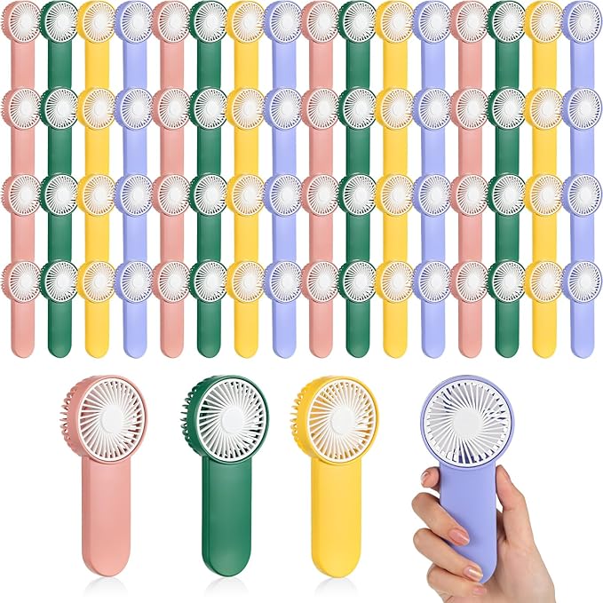 Sumind 64 Pcs Small Personal Portable Fan Mini Handheld Bulk 1 Speed Electric by Sumind