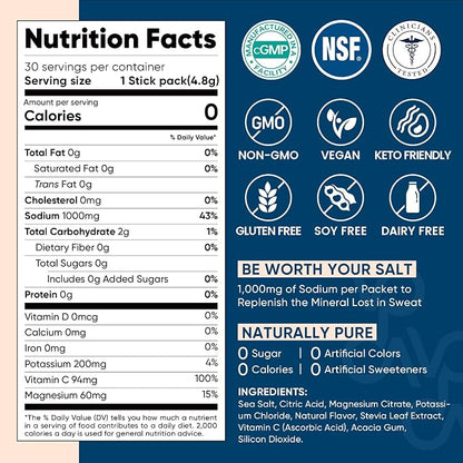 Venture Pal High Sodium Sugar Free Electrolytes Powder Packet - Image 10