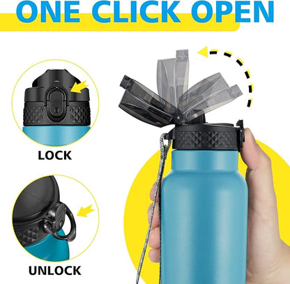 Han's Bottle Sports Water Bottle - 24 Oz - Image 4