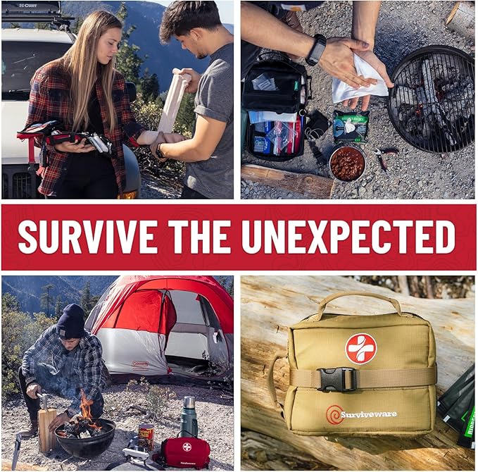 Surviveware 119 Pcs Comprehensive Premium Survival First Aid Kit - Image 6