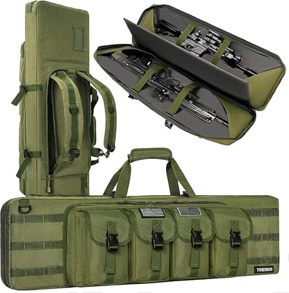 TORIBIO Double Rifle Case Soft Bag 32" 34" 36" 42" 46" 48'' 51“ 55” Gun Case by TORIBIO