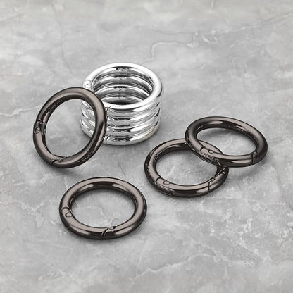 Gkeygo Key Ring Clip, 4/5 Inch Keychain Rings, 8 Pack Round Carabiner Clip - Image 8