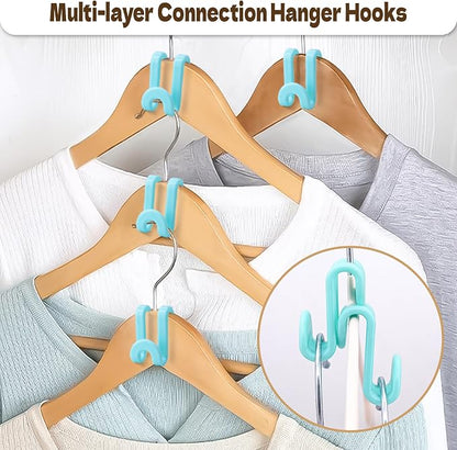 Mlici Hangers Hooks Space Saver, 60 Pack Clothes Connector Hooks, Clothes - Image 3