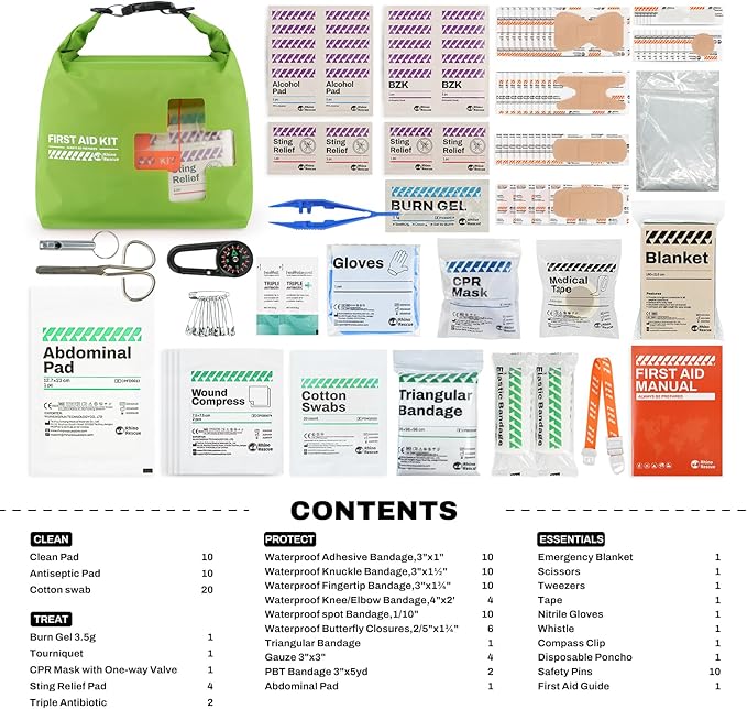 RHINO RESCUE Waterproof Boat First Aid Kit, Lightweight Boat Accessories Dry Bag - Image 3