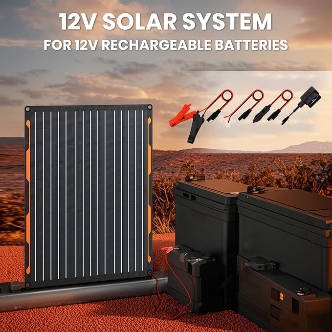 FlexSolar 20W 12V Solar Panel Charger Kit - Image 3