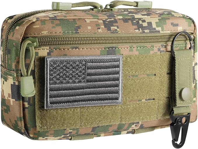 FRTKK Tactical Molle Admin Pouch Utility Laser Cut EDC Tool Pouch Bag by FRTKK