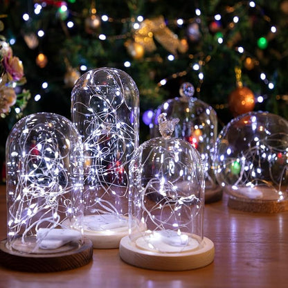 12-Pack LED Fairy Lights 7 Feet Battery Powered Waterproof Silver Wire 20 Slim - Image 7