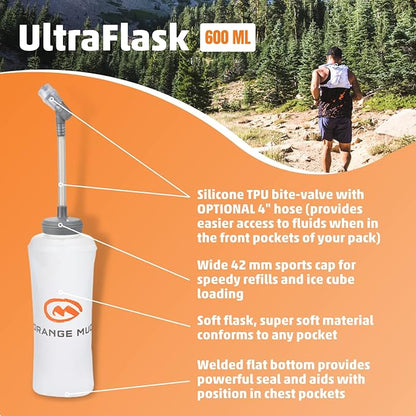 Orange Mud 600ml Soft Flask - Image 2