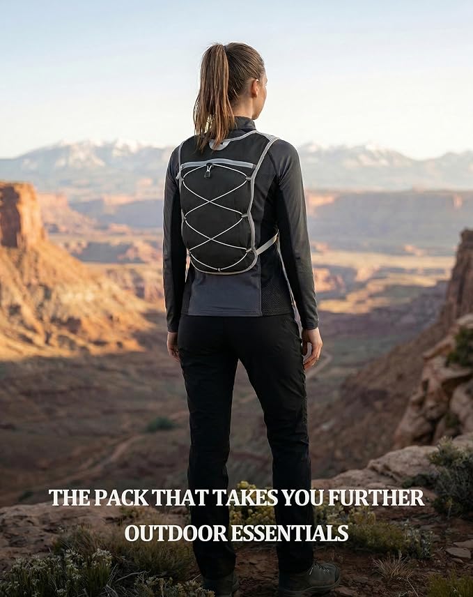 Small Lightweight Hiking Backpack, 3D Breathable Mesh Backpack - Image 6