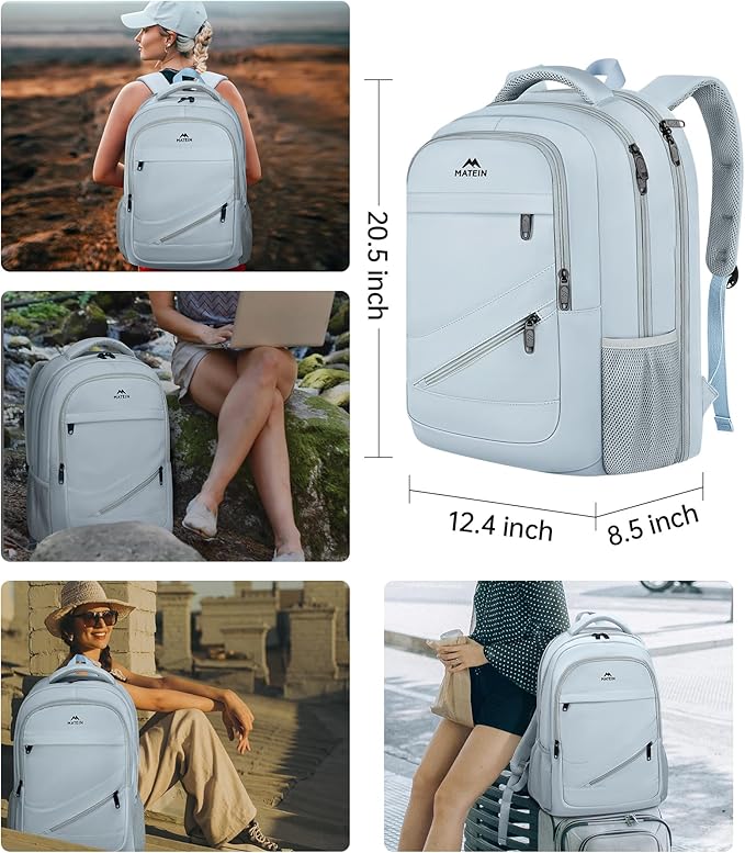 MATEIN 18 Inch Laptop Backpack for Women, TSA Approved Laptop Rucksack Large - Image 6