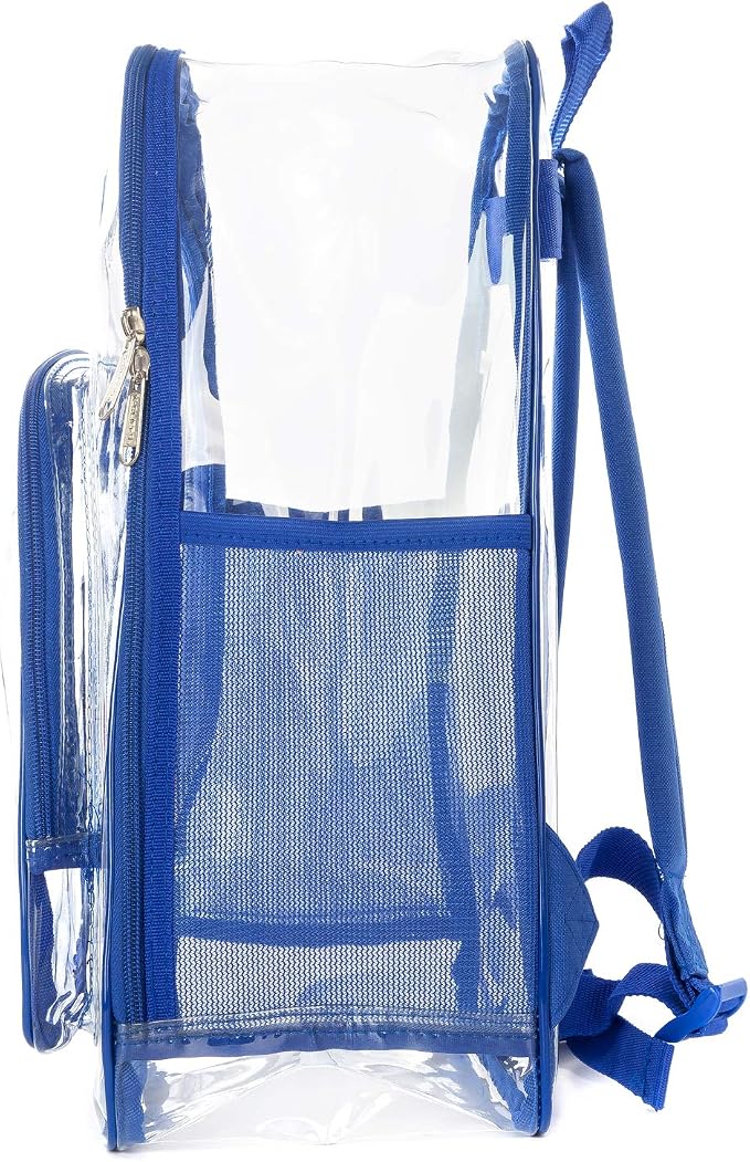 K-Cliffs Large Transparent Backpack Clear Heavy Duty School Bag Durable Student - Image 5