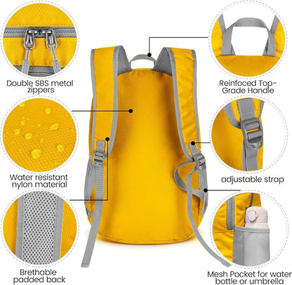ZOMAKE Lightweight Packable Backpack 28L, Foldable Backpacks Water Resistant - Image 4
