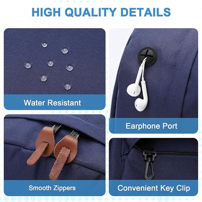 Backpack for Men Women, VASCHY Classic Water-resistant Lightweight Travel - Image 4
