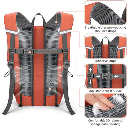 RealCool Hiking Backpack for Men Women, 20L Lightweight Waterproof Travel - Image 4