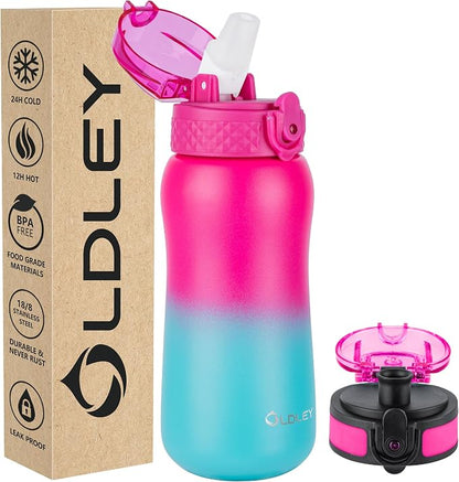 Oldley Insulated Water Bottle 12oz Kids Water Bottles by OLDLEY
