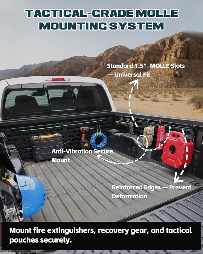 Trumgeta Heavy-Duty Side Bed MOLLE Panel Fit - Image 4