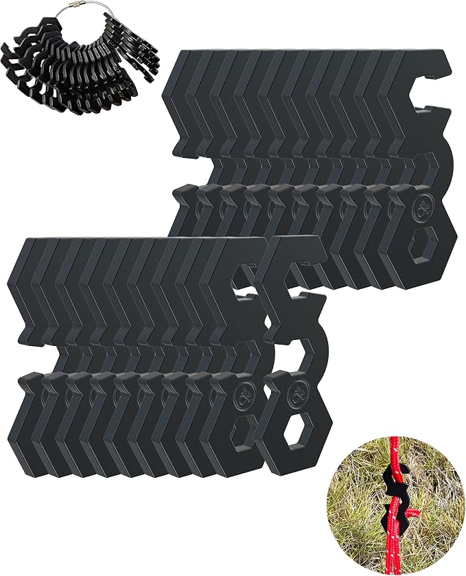 NACETURE Aluminum Alloy Rope Tensioner Tent Guyline Cord Adjuster by NACETURE