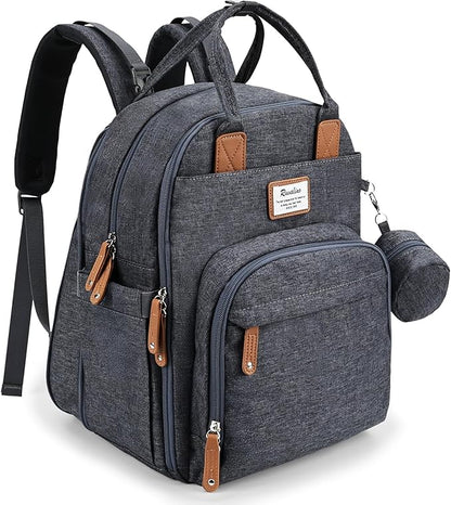 RUVALINO Diaper Bag Backpack-Expandable Baby Bag by RUVALINO