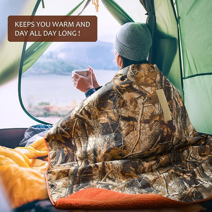 Tirrinia Large Waterproof Outdoor Blanket, Soft Warm Windproof Stadium Blanket - Image 5