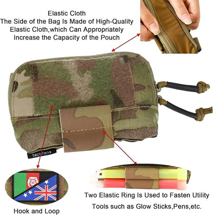 Tactical Molle Admin Pouch Chest Rig Small Molle Chest Pouch Utility MOLLE/Belt - Image 4