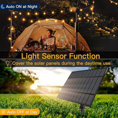 Ollny 35FT Solar Patio Lights, Waterproof Remote Control Dimmable Timers 3Modes - Image 5