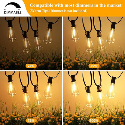 Brightever Outdoor String Lights 150FT, Patio Lights - Image 4