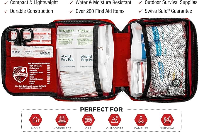 Swiss Safe 2-in-1 First Aid Kit - Image 3