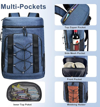 33 Cans Insulated Backpack Cooler - Image 2