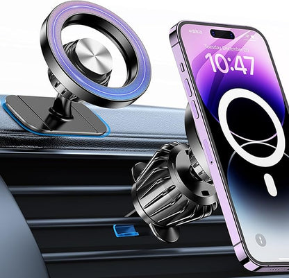 Kaistyle for Magsafe Car Mount【20 Strong Magnets】Magnetic Phone Holder for Car by Kaistyle