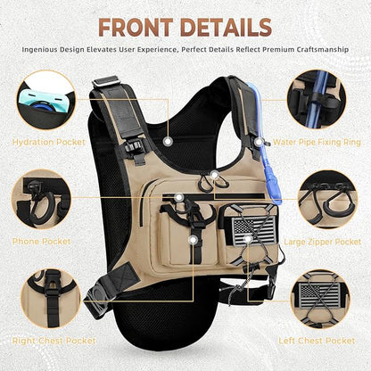 Criuage USA Original Patent Running Hydration Vest Backpack, Lightweight Chest - Image 3