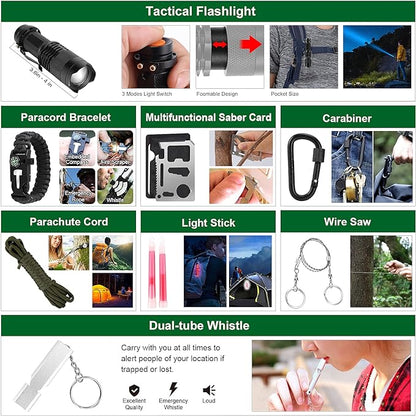 LUXMOM Emergency Survival Kit and First Aid Kit, Gift - Image 5
