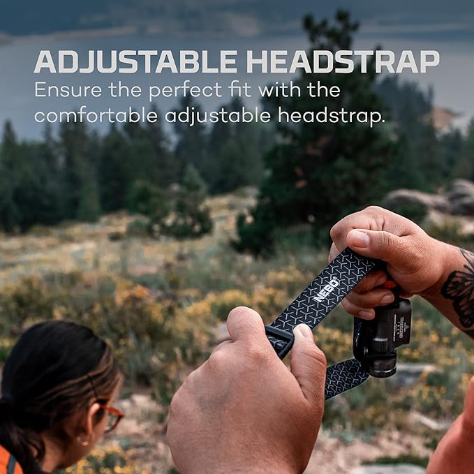 NEBO Transcend 1500 Rechargeable Headlamp | 1, 500 Lumens, 5 Light Modes - Image 3