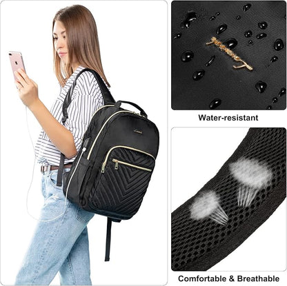 LOVEVOOK Laptop Backpack for Women 18.4 inch, Cute Womens Travel Backpack Purse - Image 8