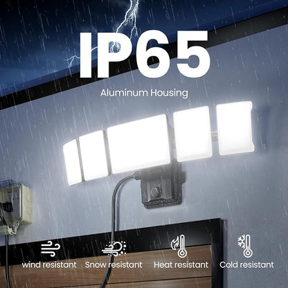 Olafus 120W Plug in Flood Lights Dusk to Dawn LED Outdoor Light - Image 7