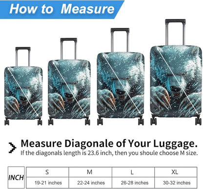 Luggage Cover Protector for 19-20 Inch Suitcases, TSA Approved Elastic Travel - Image 2